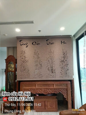 Rèm che ban thờ mã RBT02