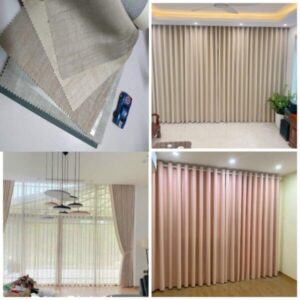 Rèm vải phòng khách đẹp mã RV224